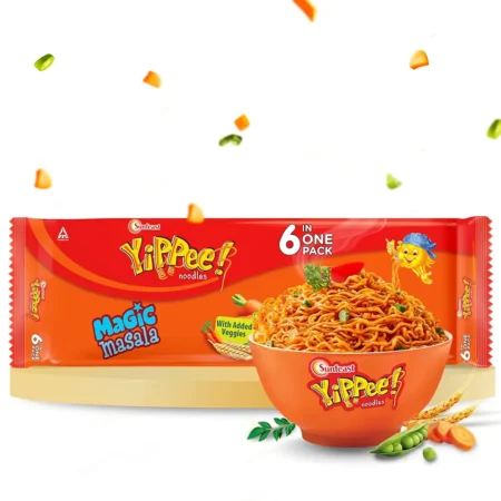 Sunfeast Yippee Noodles Magic Masala With Added Veggies 6 In 1 Pack 420G