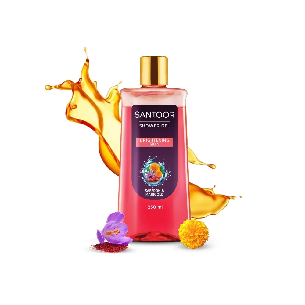 Santoor Shower Gel Saffron & Marigold Brightening Skin 250Ml