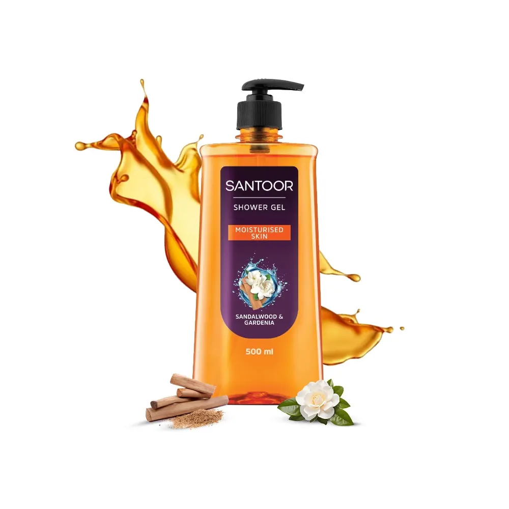 Santoor Shower Gel Sandalwood & Gardenia 500Ml
