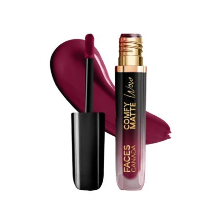 Faces Canada Comfy Matte Wow Liquid Lipstick 04 Plum Passion 3.8Ml