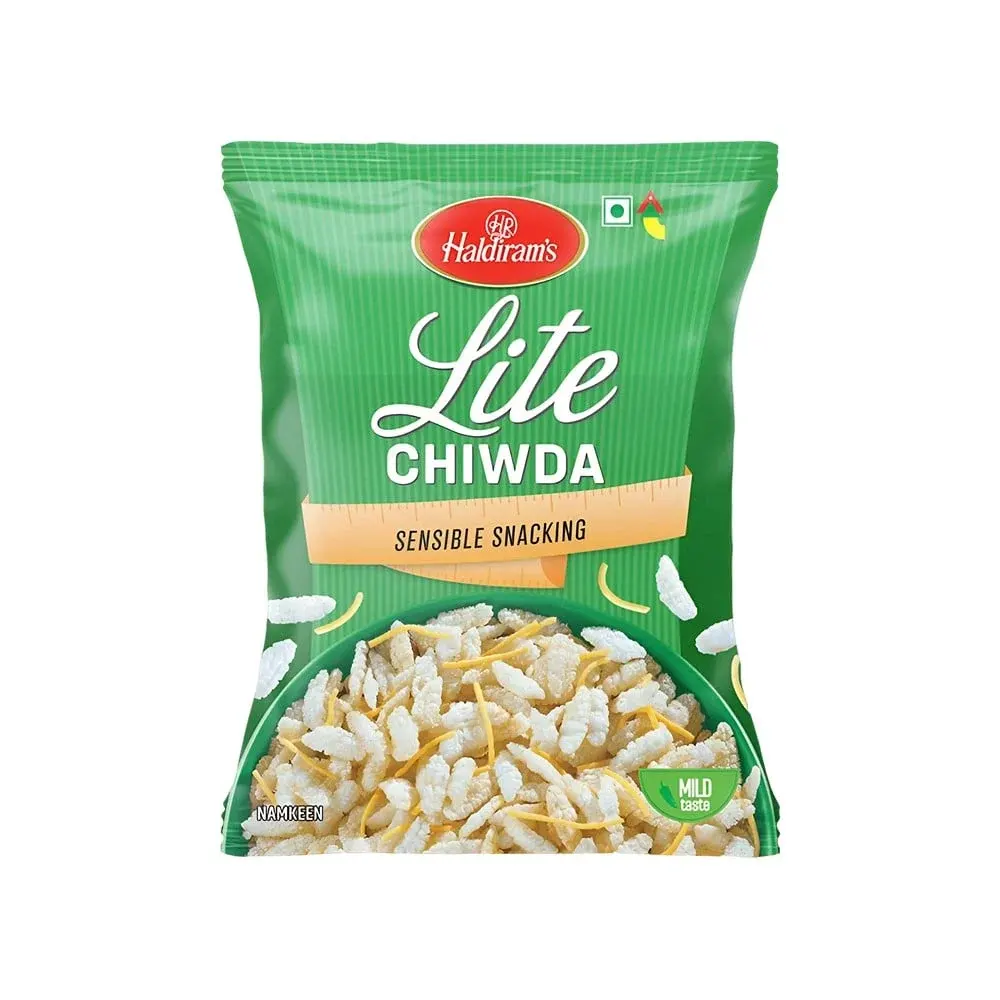 Haldirams Lite Chiwda Sensible Snacking Mild Taste Namkeen 350G