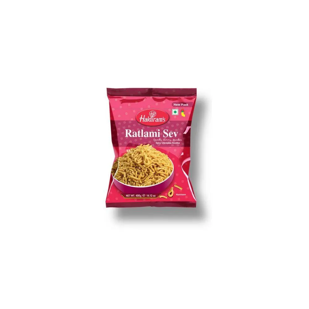 Haldirams Ratlami Sev Cruncy Yummy Munchies Namkeen 350G