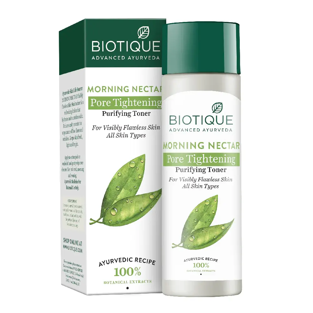 Biotique Advanced Ayurveda Morning Nectar Pore Tightening Purifying Toner 120Ml