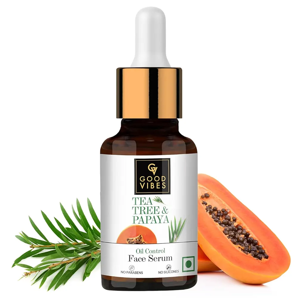 Good Vibes Oil Control Tea Tree & Papaya Face Serum 10Ml