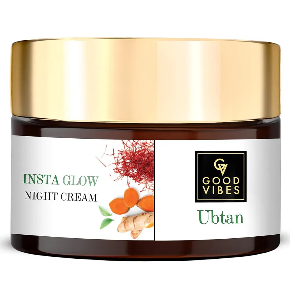 Good Vibes Serum - Powered Beauty De - Tan Glow Ubtan Night Cream 50G