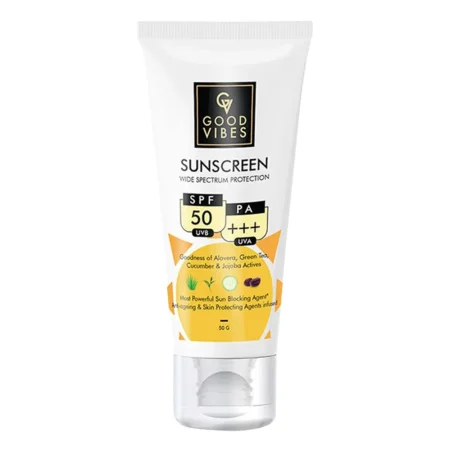 Good Vibes Sunscreen Wide Spectrum Protection Spf 50 Uvb Pa +++ Uva 50G