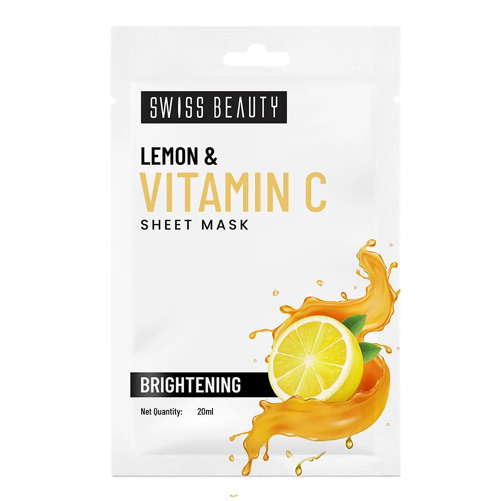 Swiss Beauty Lemon & Vitamin C Sheet Mask Brightening 20Ml