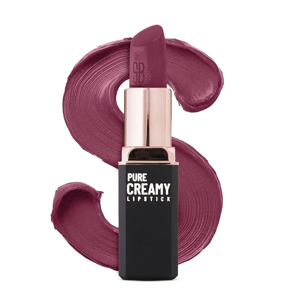Swiss Beauty Pure Creamy Lipstick Rich Colour Smooth Glide With Vitamin E-04 Misty Mauve 4G