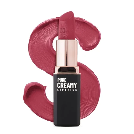 SWISS BEAUTY PURE CREAMY LIPSTICK RICH COLOUR SMOOTH GLIDE WITH VITAMIN 06 ELEGANT PINK 4G