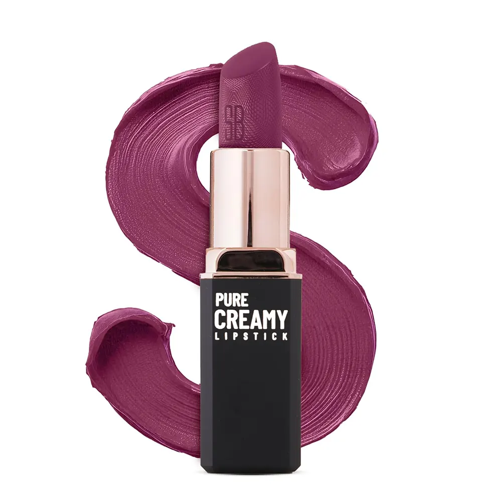 Swiss Beauty Pure Creamy Lipstick Rich Colour Smooth Glide With Vitamin E-17 Cute Cranberry 4G