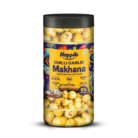 HAPPILO CHILLI GARLIC MAKHANA 80G