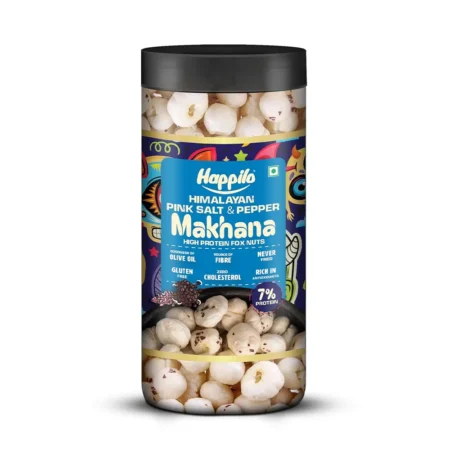 HAPPILO HIMALAYAN PINK SALT AND PEPPER MAKHANA 80G