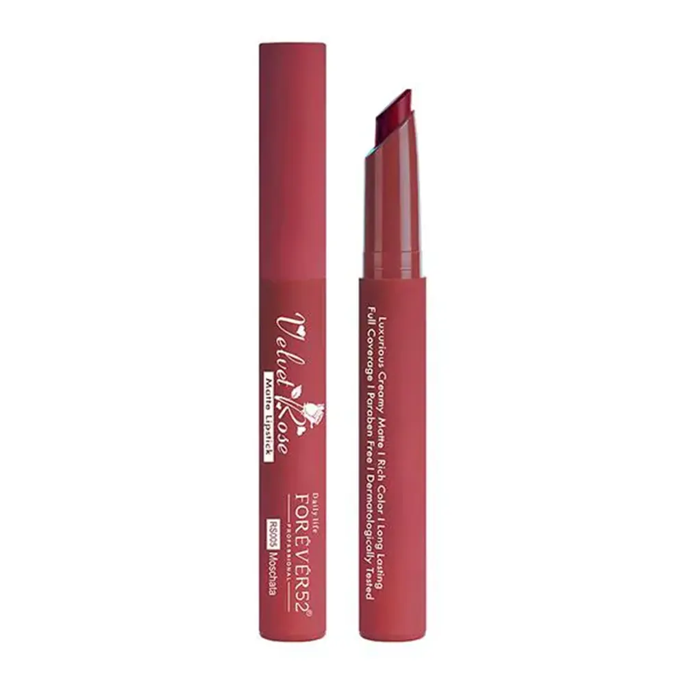 Forever 52 Professional Velvet Rose Matte Lipstick Rs005 Moschata 2.5G.