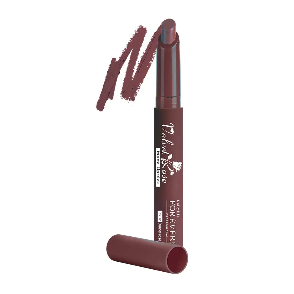 Forever 52 Professional Velvet Rose Matte Lipstick Rs012 Bunet Rose 2.5G