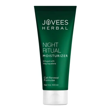 Jovees Herbal Night Ritual Moisturizer Infused With Veg Squalane Cell Renewal Formulae 100Ml