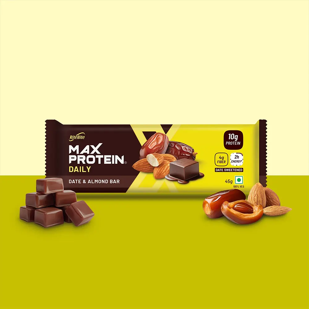 Rite Bite Max Protein Daily Date & Almond Bar 45G