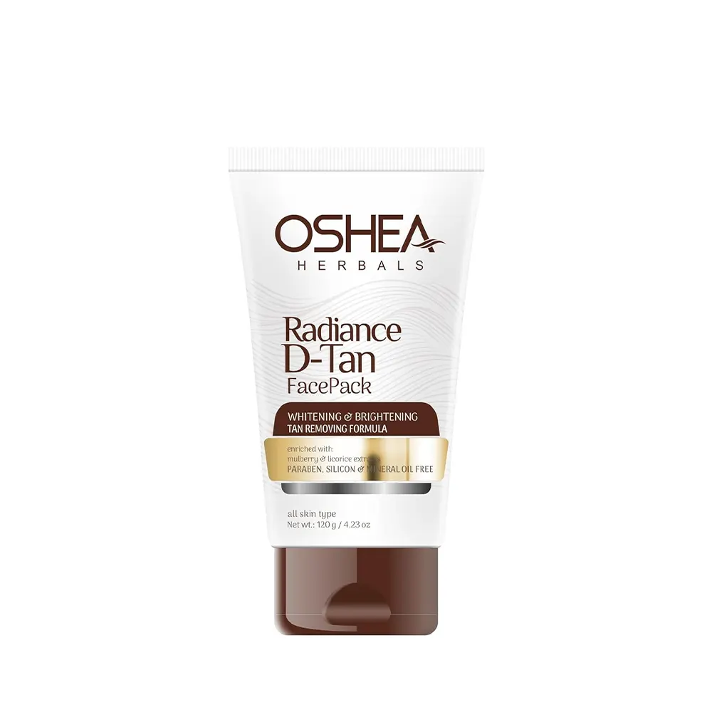 Oshea Herbals Radiance D-Tan Face Pack Whitening & Brightening Tan Removal Formmula 120G