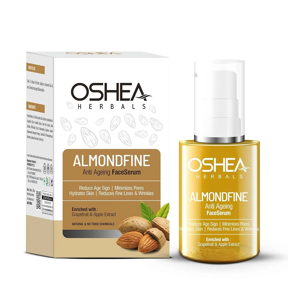 Oshea Herbals Almond Fine Anti Ageing Face Serum Enriched With Grapefruit & Apple Extract 30Ml