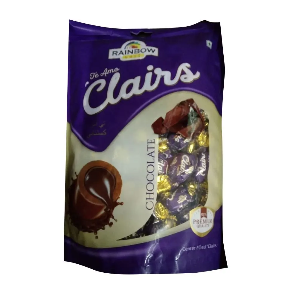 Rainbow Gold Chocolate Center Filled Clairs