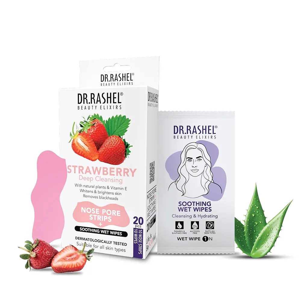 Dr Rashel Strawberry Deep Cleansing Nose Pore Strip Suitable For All Skin Types 10N