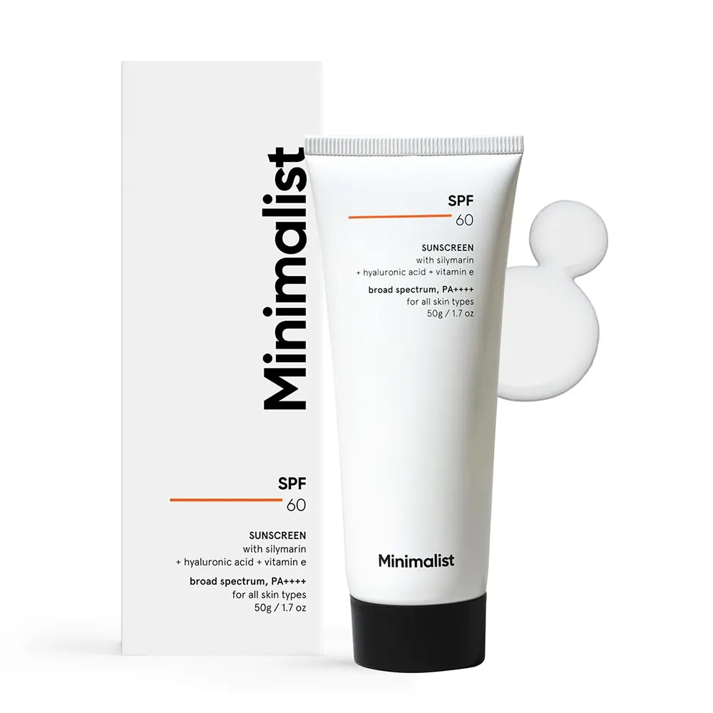Minimalist Skin Science Spf 60 Sunscreen Broad Spectrum Pa++++ For All Skin Types 50G