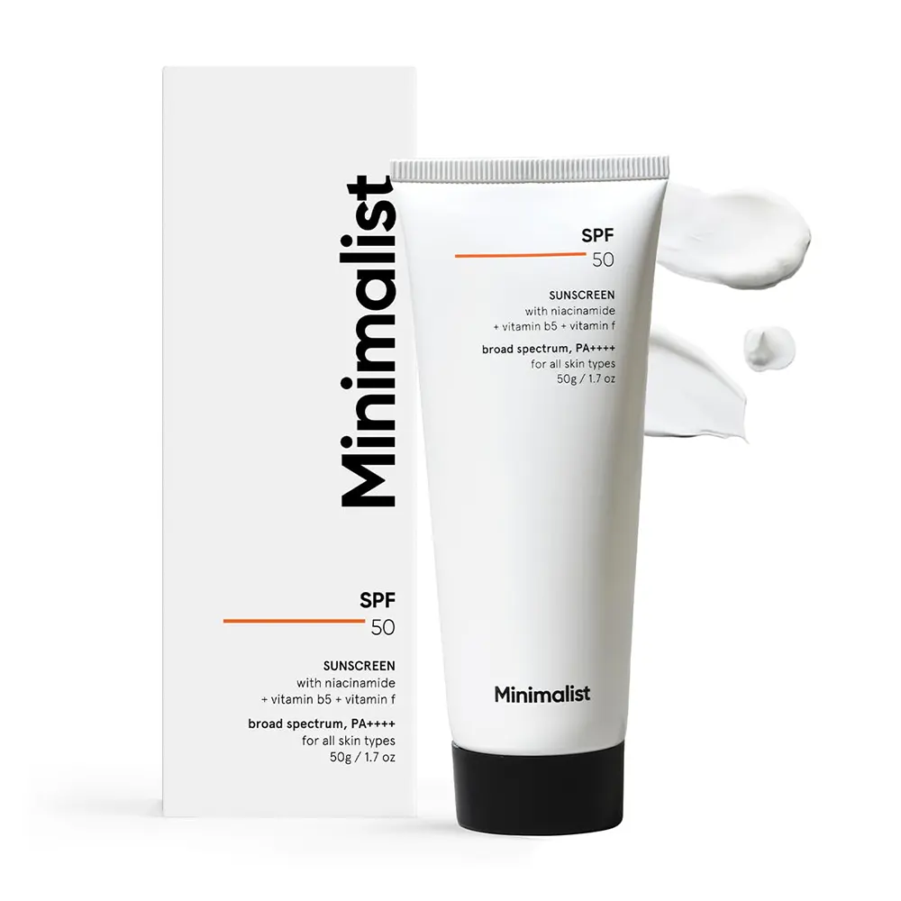 Minimalist Skin Science Spf 50 Sunscreen Broad Spectrum Pa++++ For All Skin Types 50G