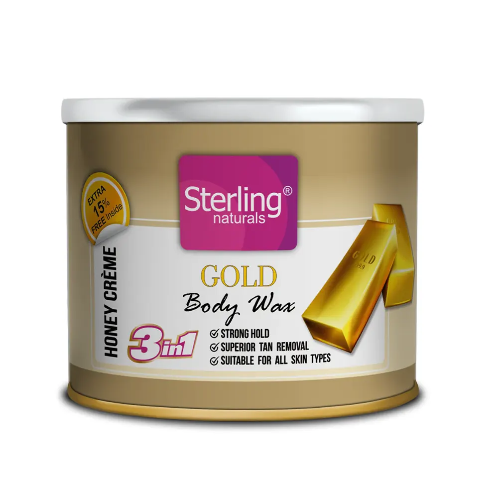 Sterling Naturals Gold 3 In 1 Body Wax Honey Creme 200G