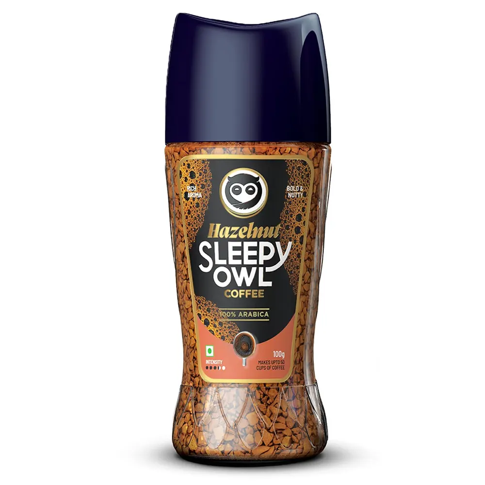 Sleepy Owl Hazelnut Coffee 100% Arabica Intensity 100G