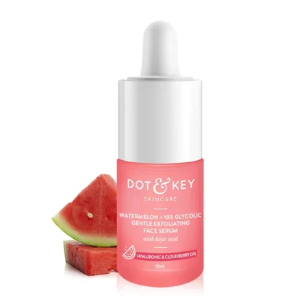 Dot & Key Skin Care Watermelon + 10% Glycolic Gentle Exfoliating Face Serum With Kojic Acid Hyaluronic & Cloudberry Oil 30G