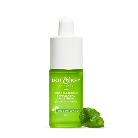 Dot & Key Skin Care Cica + 2% Salicylic Skin Clearing Face Serum For Acne & Oil Control Zinc & Cactus Water 30Ml