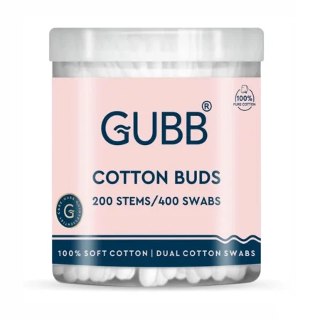 GUBB QUINTESSENTIAL GROOMING COTTON BUDS (PAPER STICKS) 200 STEMS 1BOX