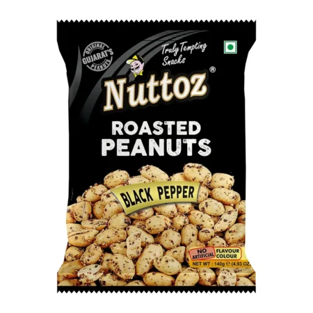 Nuttoz Roasted Peanuts Black Peppere 140G