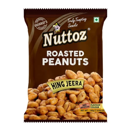 Nuttoz Roasted Peanuts Hing Jeera 140G