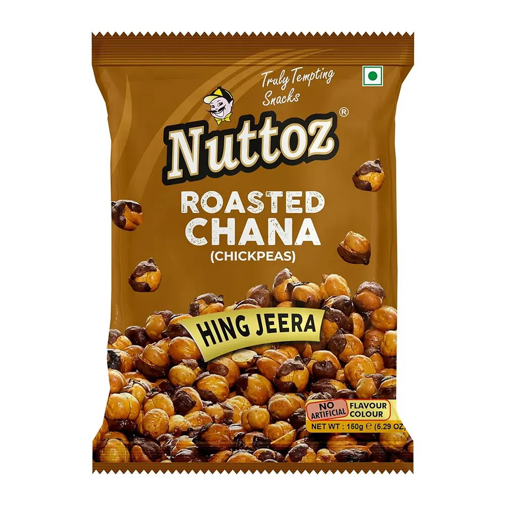 Nuttoz Roasted Chana (Chickpeas) Hing Jeera 150G