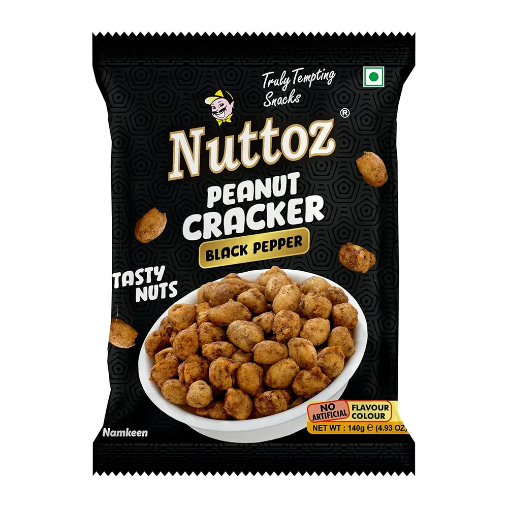 Nuttoz Peanut Cracker Black Pepper 140G
