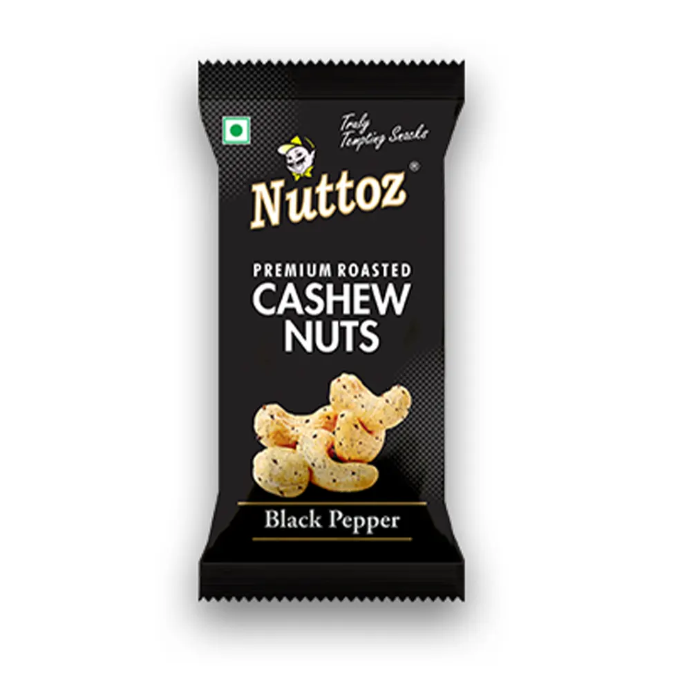 Nuttoz Roasted Cashew Black Pepper 12G