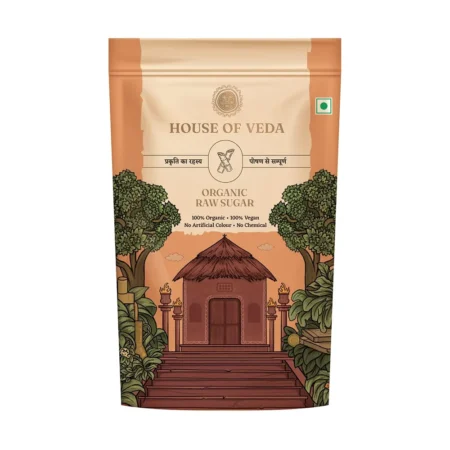 House Of Veda Organic Raw Sugar (Desi Khand) 500G