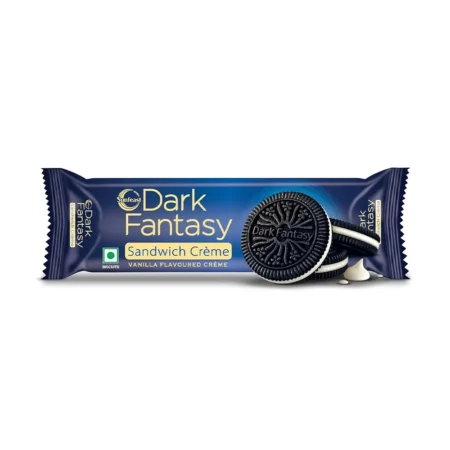 Sunfest Dark Fantasy Sandwich Creme Vanilla Flavoured Creme 58.1G