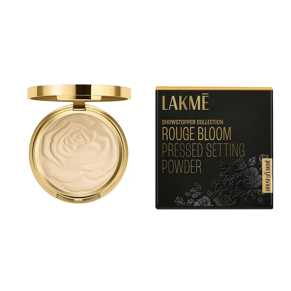 Lakme Showstopper Collection Rouge Bloom Pressed Setting Powder 01 Natural Nude 12G