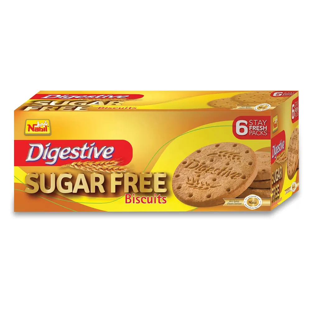 Nabil Digestive Sugar Free Biscuits 6 X 41.66 = 250G