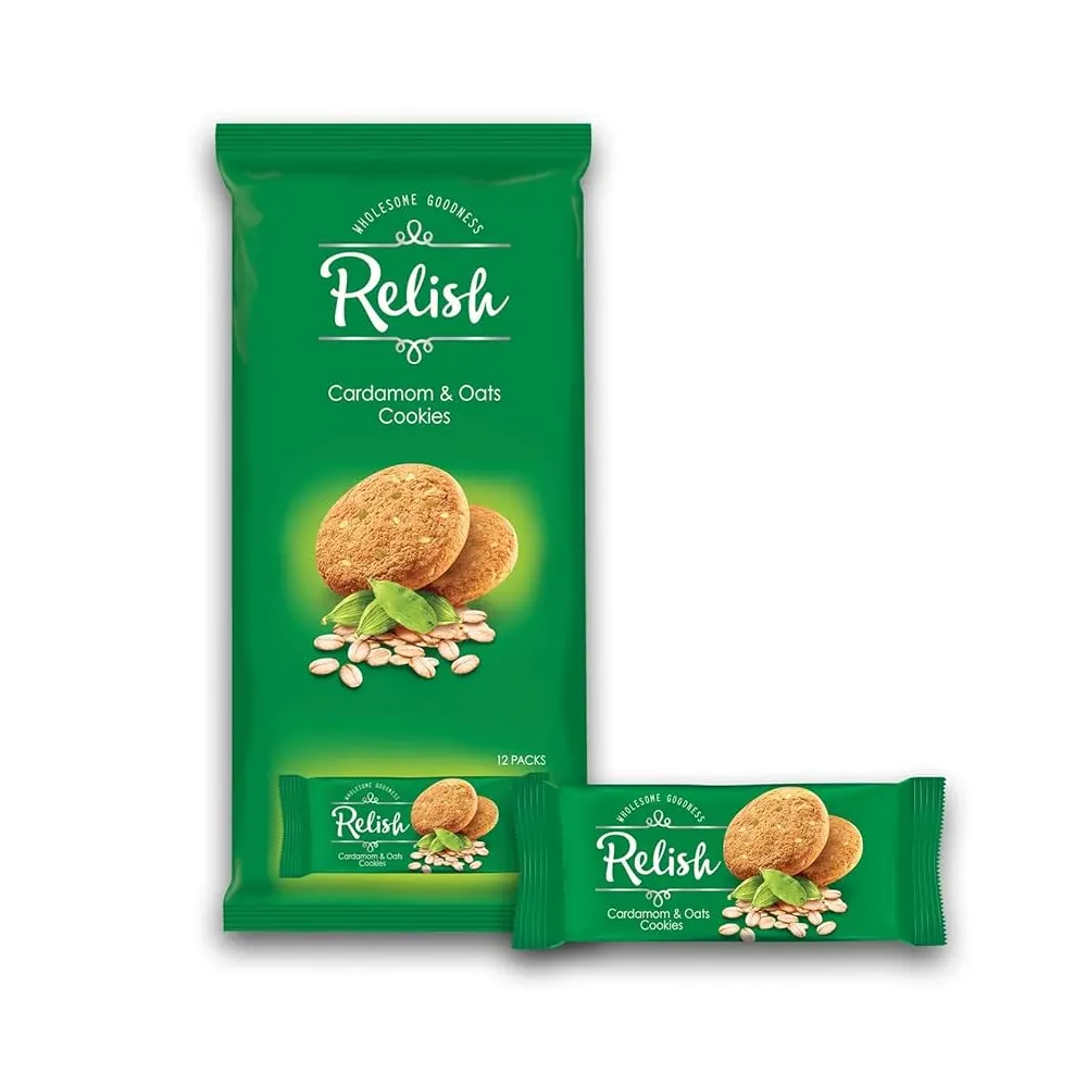 Relish Wholesome Goodness Cardamon & Oats Cookies 504G