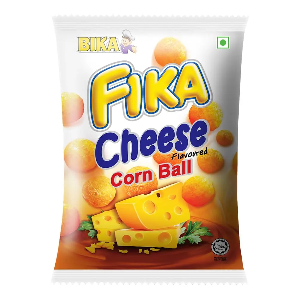 Bika Fika Cheese Flavoured Corn Ball 60G
