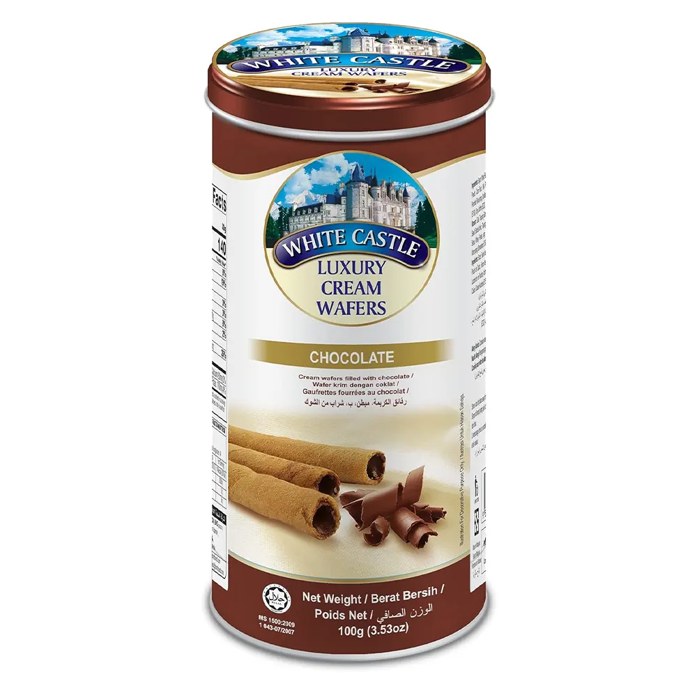 White Castle Luxury Cream Wafers Chocolate 100G