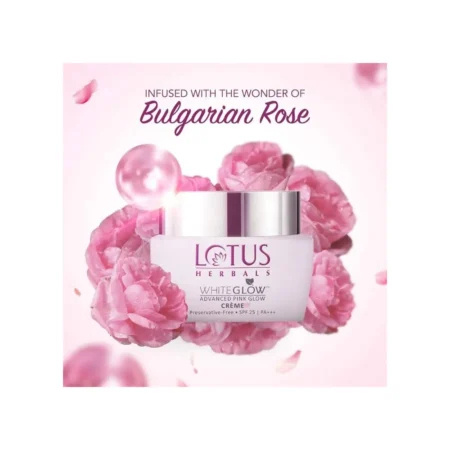 Lotus Herbals Purglow Advanced Pink Glow Night Creme All Skin Types 50G