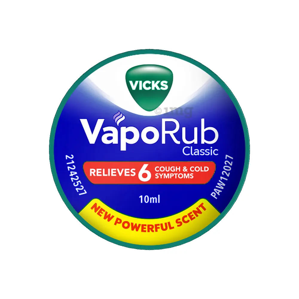 Vicks Vaporub Classic Relieves 6 Cough And Cold Symptoms 10Ml