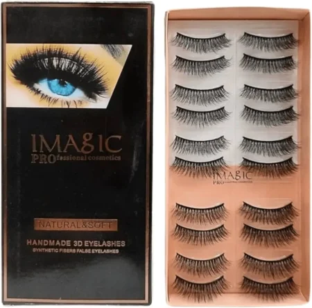 IMAGIC PROFESSIONAL COSMETICS NATURAL & SOFT HANDMADE 3D EYELASHES