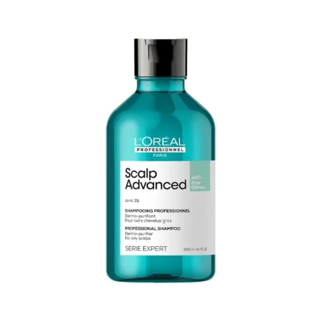 L'OREAL PROFESSIONAL PARIS SCALP ADVANCED AHA 3% PROFESSIONAL SHAMPOO FOR ONLY SCALPS SERIE EXPERT 300ML