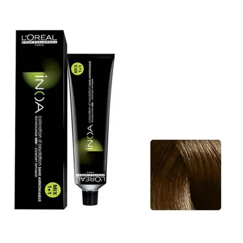 L'Oreal Professional Paris Inoa 6 Dark Blonde Ammonia Free Permanent Hair Color 60G
