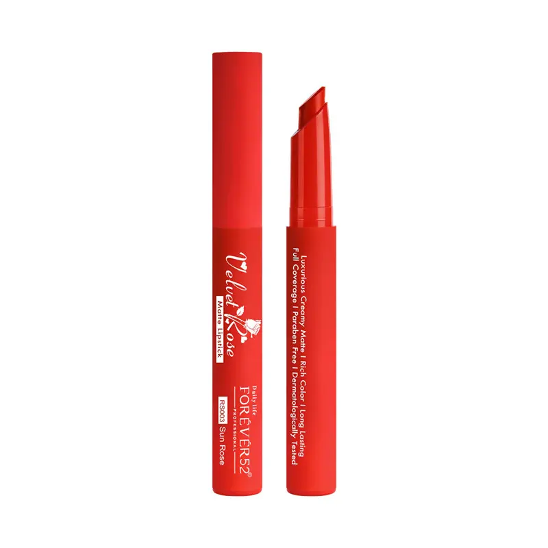 Forever 52 Professional Velvet Rose Matte Lipstick Rs003 Sun Rose 2.5G