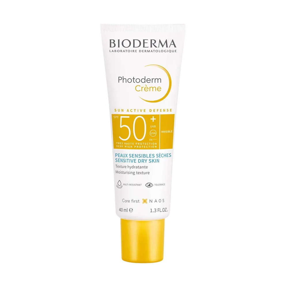 Bioderma Laboratorie Dermatolouge Photoderm Creme Sun Active Defense Spf50 Peaux Sensibles Seches Sensitive Dry Skin 40Ml